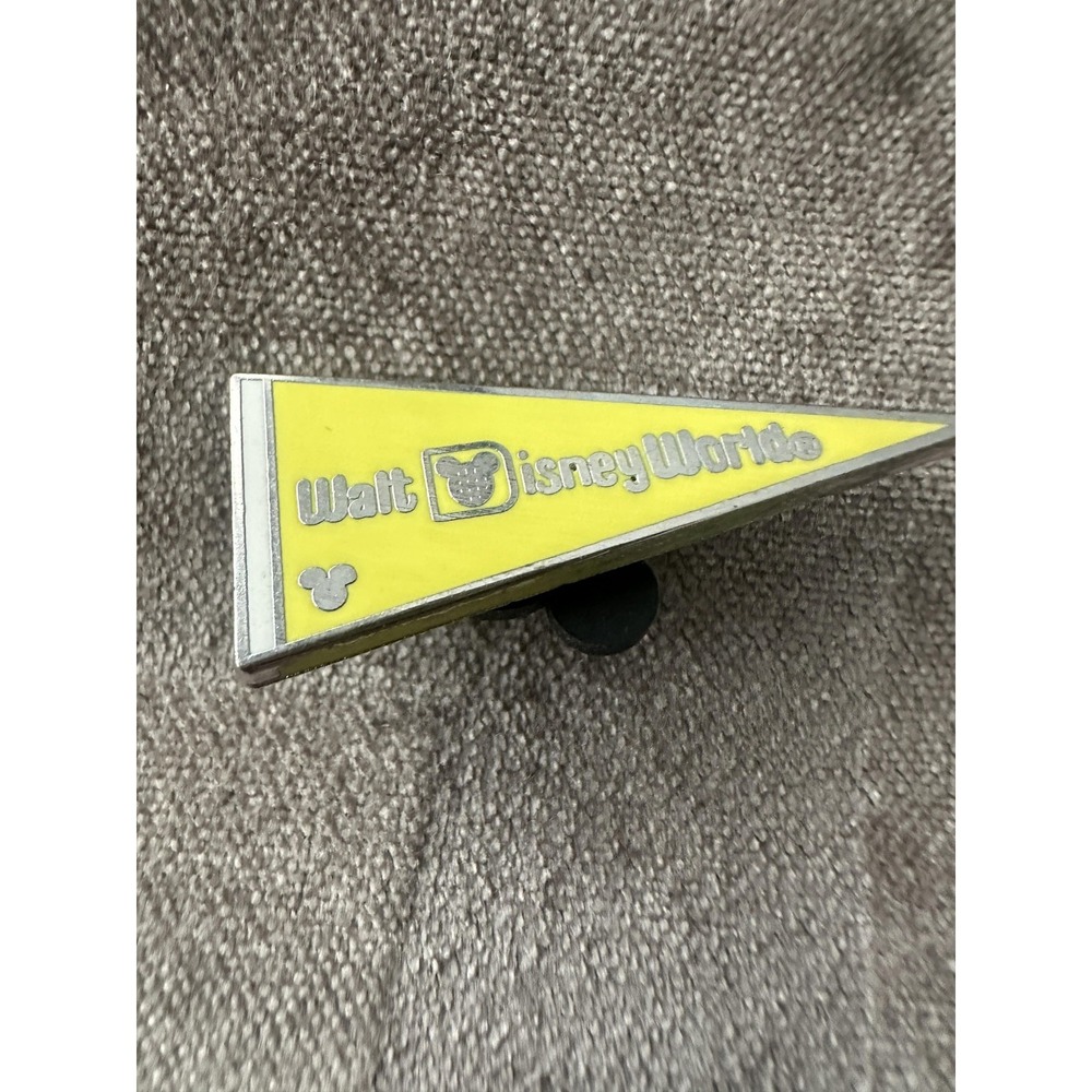 Disney Parks Hidden Mickey Walt Disney World Yellow Pennant Pin 2012 4 Of 5 - Picture 2 of 6